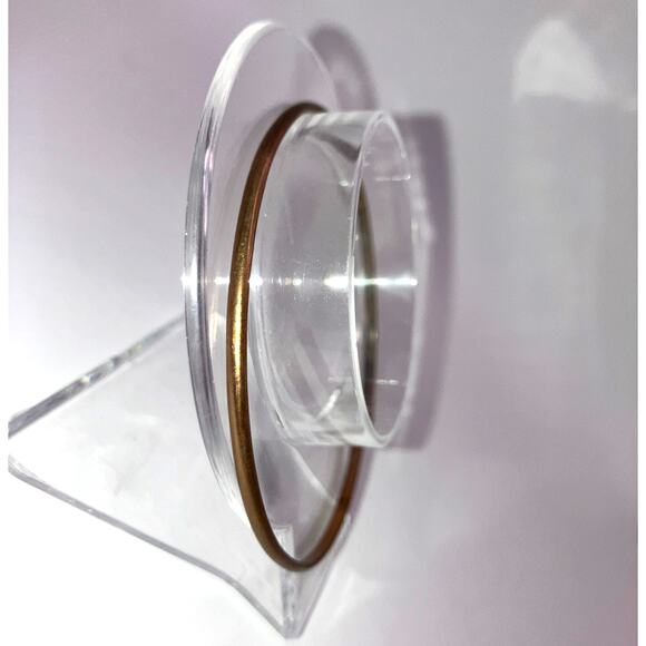 Gold-Tone Rounded 2.75" Bangle Bracelet! - Picture 5 of 6